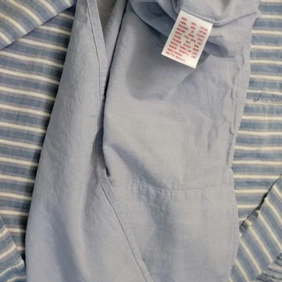 White & Blue Striped Strapless Mossimo Supply Co. Dress, Size L - Picture 6 of 10